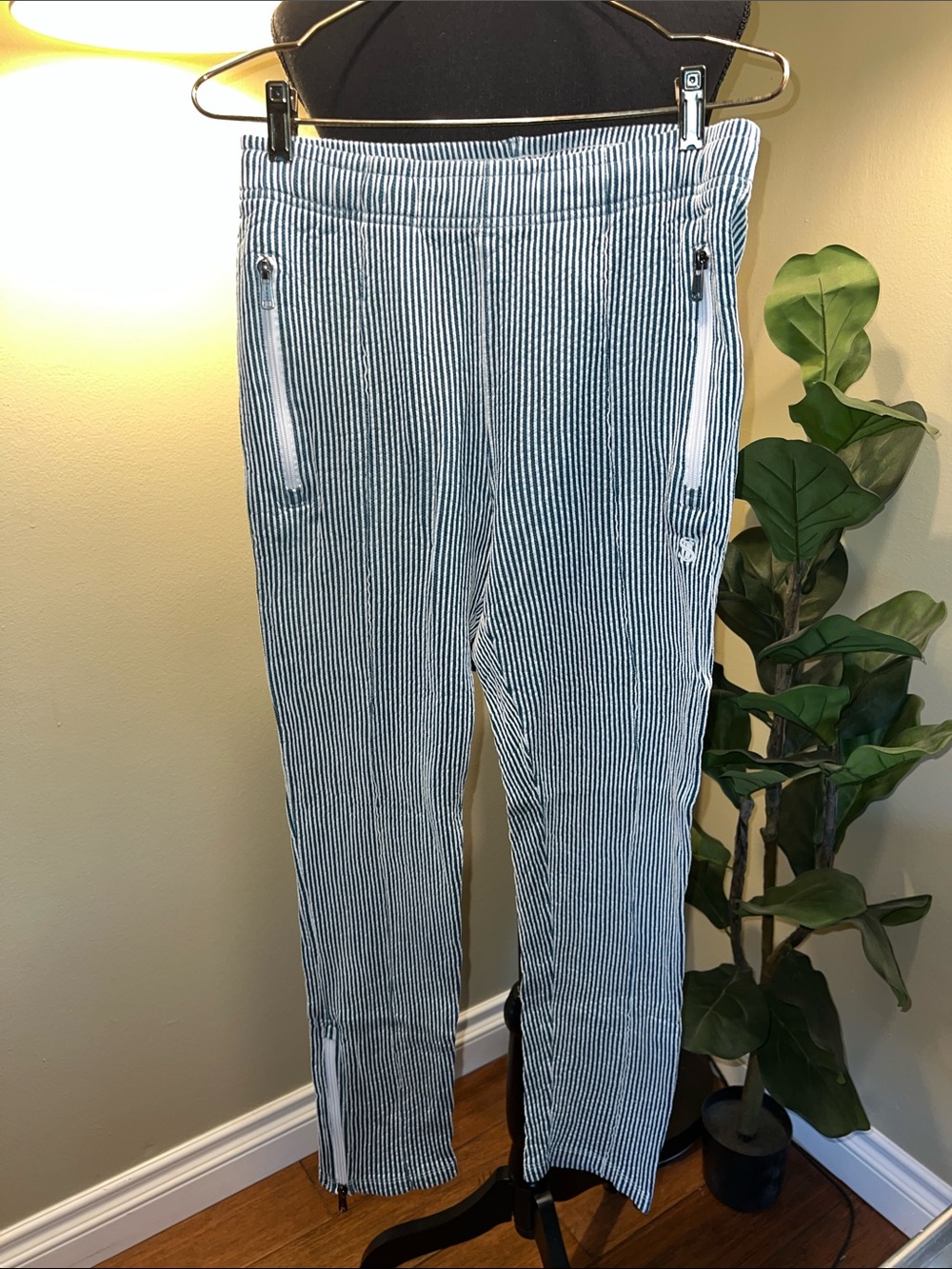 Todd Snyder Blue Knit Seersucker Track Pant Sz.S